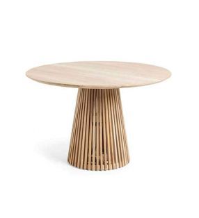 Mesa redonda pie central para exterior Irune