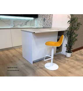 Taburete para mostradores Tabu acabado Tessuto en 2 tonos