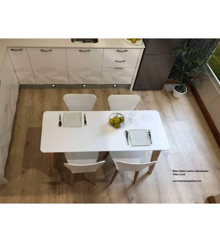 Mesa Adana encimera lacada multiple medidas