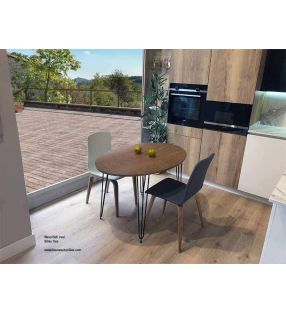 Table ovale extensible de style industriel Beti