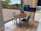 Table ovale extensible de style industriel Beti