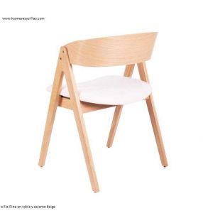 Chaise Surround en chêne ou noyer Rina