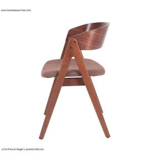 Chaise Surround en chêne ou noyer Rina