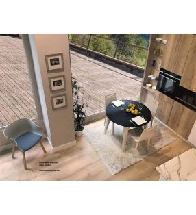 Table Adana extensible ronde de style scandinave