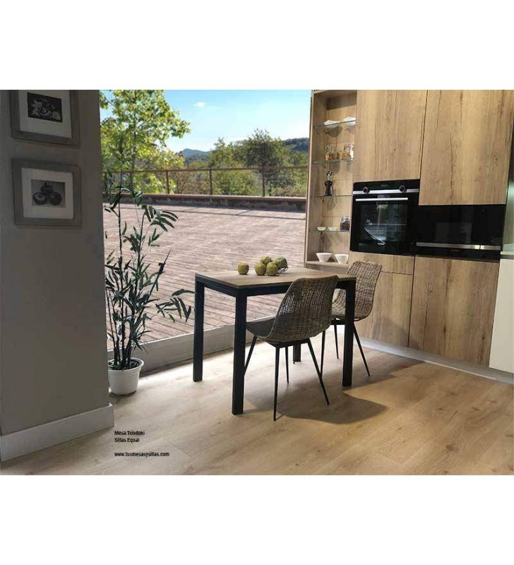 mesa Punto pequeña 80x60cm extensible para cocina de Ondarreta 