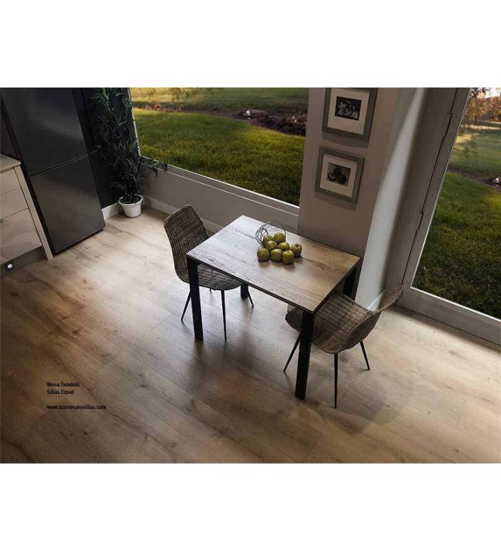 mesa Punto pequeña 80x60cm extensible para cocina de Ondarreta 