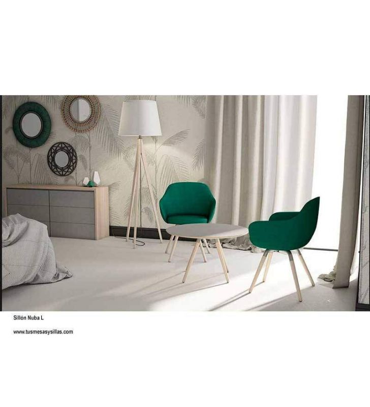 Sillón Nuba XL de Cancio para comedor o contract