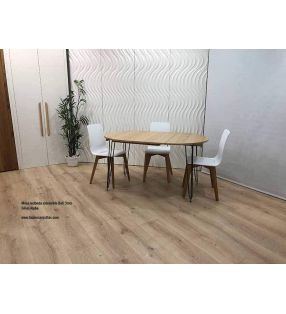 Table ronde Beti extensible jusqu'à 3 mètres