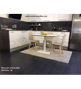 Mesa pie central Kazen de estilo nordico