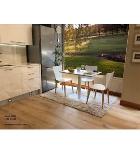 Adan central pied table dans le style nordique