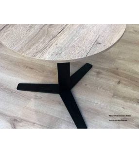 Peliccan, mesa redonda de pata central