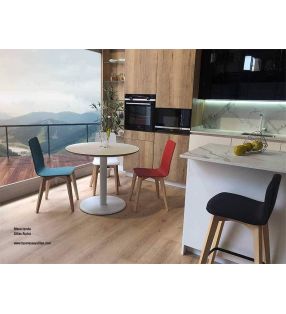 sillas-cocina-madera-laca