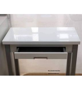 Table de cuisine petite extensible en format livre Arpa