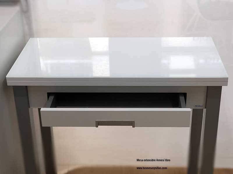 Table de cuisine pliante blanche Beatriz - 90 x 50 cm