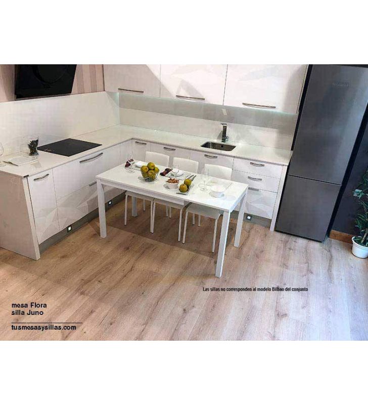 Conjunto mesa Luna y Sillas Bilbao