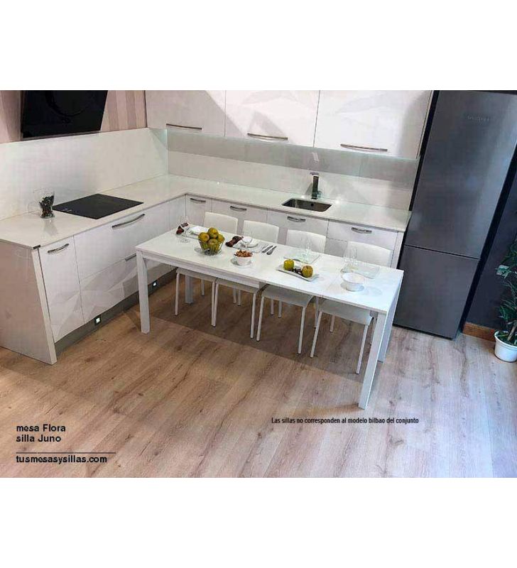 Conjunto mesa Luna y Sillas Bilbao
