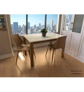 Lauri table extensible pieds en bois sur mesure