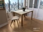 Lauri table extensible pieds en bois sur mesure