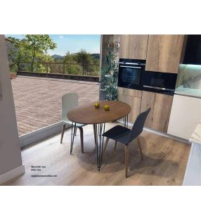 Table ovale extensible de style industriel Beti