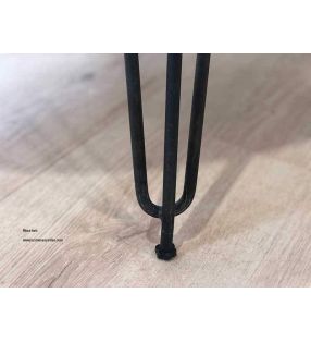 Table ovale extensible de style industriel Beti