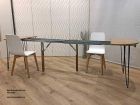 Table ovale extensible de style industriel Beti