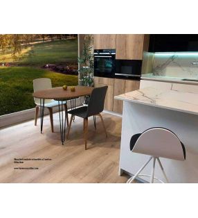 Table ovale extensible de style industriel Beti
