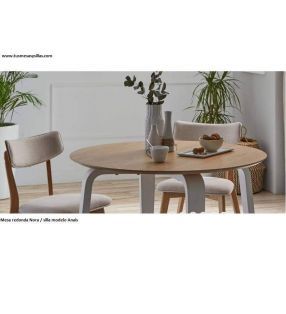 Nora style nordique table ronde pas cher en 100 diamètre