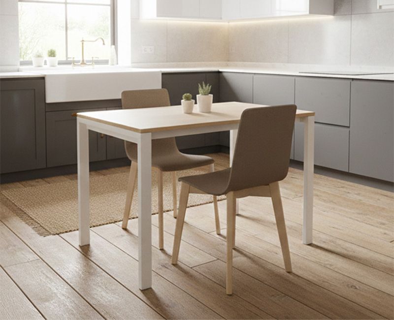 Table cuisine Txindoki fixe et extesible de salle à manger 100x70, 120x80,distributeur ondarreta