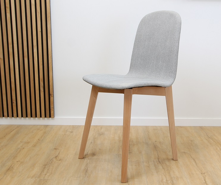 Precio sillas de cocinas blancas de madera, estrechas, tapizadas
