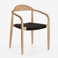 Color natural y asiento negro