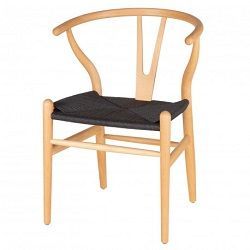 Natural con asiento negro