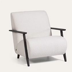 Peau de mouton blanche et wengé