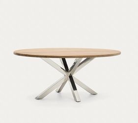 Comptoir en bois et pattes chromées