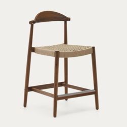 Nogal y asiento Beige